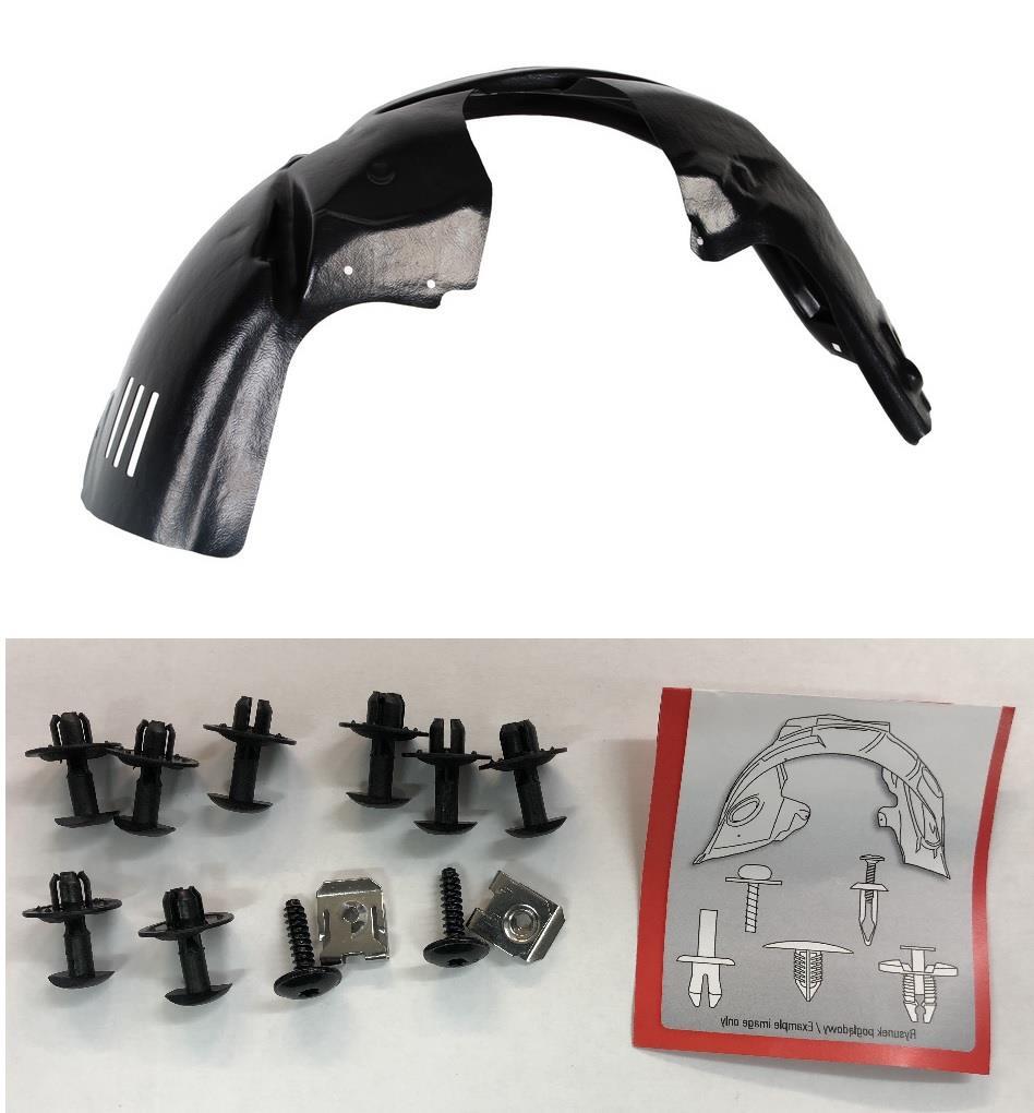 FORD FIESTA 2008 -2013 FRONT WING WHEEL ARCH SPLASHGUARD RIGHT WITH CLIPS DRIVER