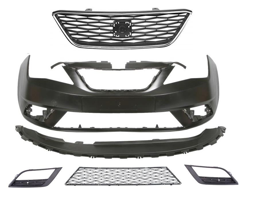 SEAT IBIZA 2012 - 2015 FRONT BUMPER COMPLETE KIT NOT FR MODELS 6J0807217ATGRU