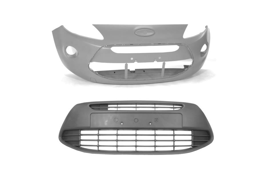 FORD KA 2009 ON FRONT BUMPER PRIMED & CENTRE GRILLE KIT