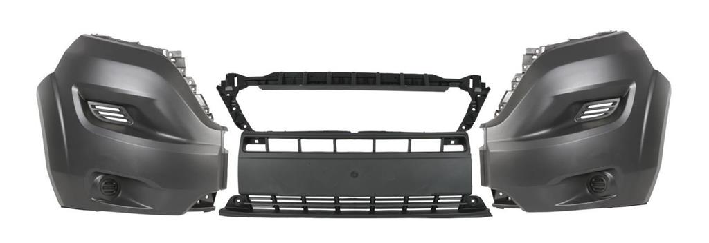 CITROEN RELAY 2014 - 2024 FRONT BUMPER CENTRE LEFT RIGHT ALL 3 SECTIONS BLACK