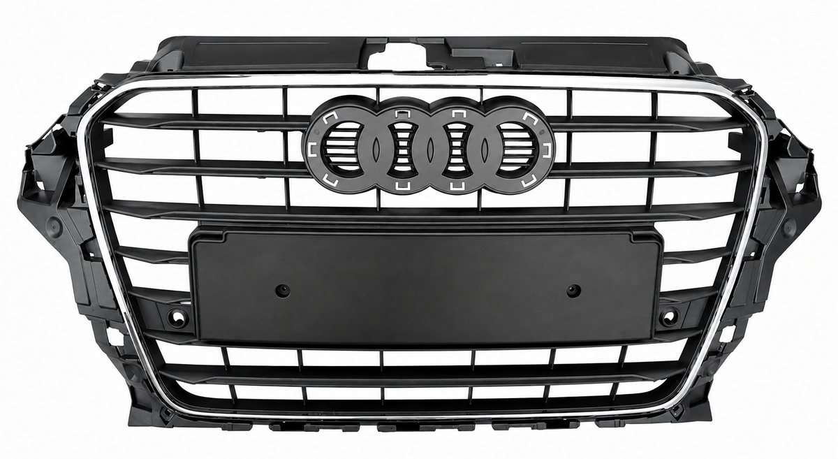 AUDI A3 2012 - 2016 SPORT FRONT RADIATOR GRILLE WITH 2 PDC HOLES 8V38536511QP
