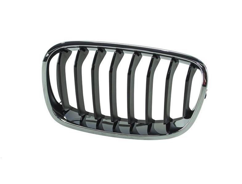 BMW 1 SERIES F20 2012 -2015 FRONT GRILLE LEFT CHROME FRAME 8 BLACK SLATS NEW