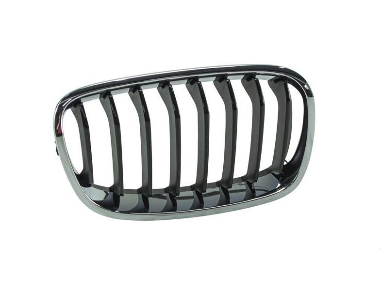 BMW 1 SERIES F20 2012 -2015 FRONT GRILLE RIGHT CHROME FRAME 8 BLACK SLATS NEW