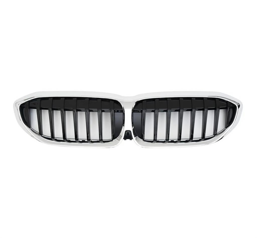 BMW 3 SERIES G20 G21 M SPORT 2019 – 2023 FRONT GRILLE CHROME WITH BLACK SLATS