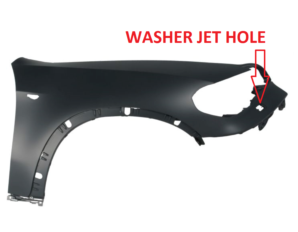 BMW X5 E70 2010 – 2013 FRONT WING RIGHT DRIVERS WITH WASHER JET HOLE SEE IMAGE