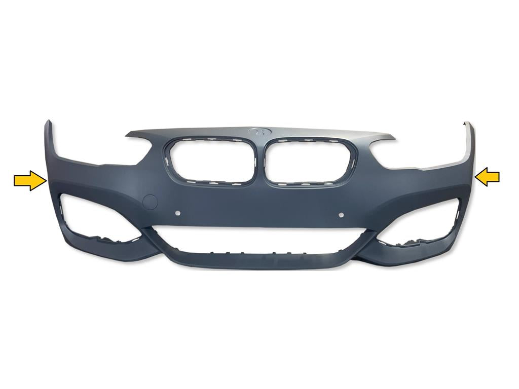 BMW 1 SERIES F20 F21 2015 – 2019 M SPORT FRONT BUMPER WITH PARKING SENSOR HOLES