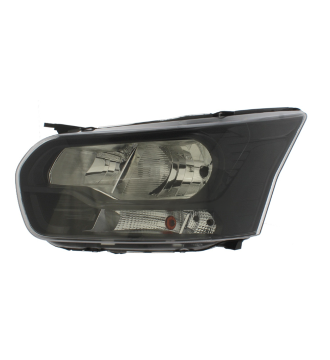 FORD TRANSIT MK8 2014 ONWARDS FRONT PASSENGER SIDE HEADLIGHT HALOGEN BLACK