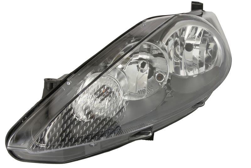 FORD FIESTA MK7 2008-2012 BLACK HALOGEN HEADLIGHT HEADLAMP PASSENGERS SIDE NEW
