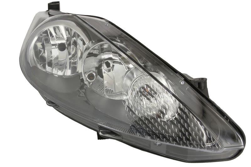 FORD FIESTA MK7 2008-2012 BLACK HALOGEN HEADLIGHT HEADLAMP DRIVERS SIDE RIGHT