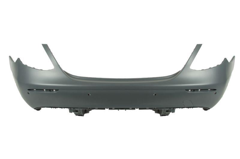 MERCEDES E CLASS 2016 – 2020 REAR BUMPER PRIMED WITH 6 PARKING SENSOR HOLES