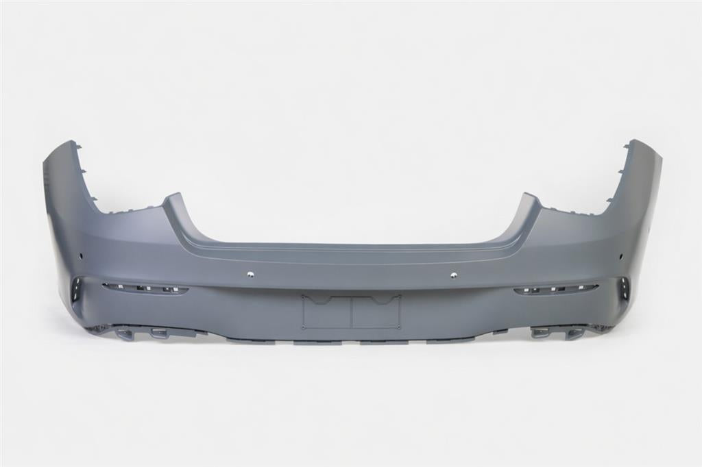 MERCEDES CLA W118 X118 2019 - 2024 REAR BUMPER PRIMED WITH PDC AND ASSIST HOLES