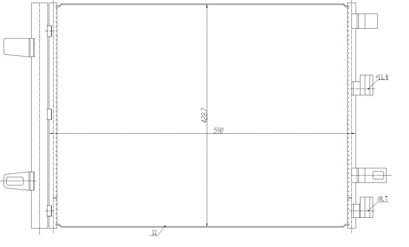 MERCEDES B CLASS W247 2019 ON CONDENSER AIR CONDITION RADIATOR OEM SPEC