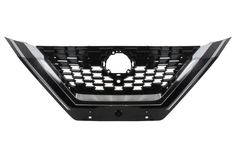 NISSAN QASHQAI 2021–2024 FRONT RADIATOR GRILLE WITH CAMERA HOLE CHROME MOULDING