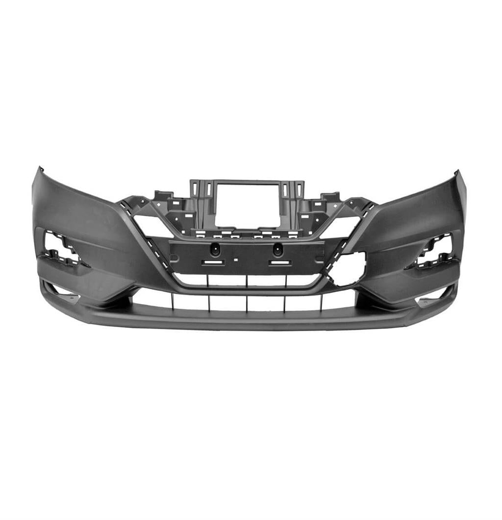NISSAN QASHQAI 2017 - 2021 FRONT BUMPER PRIMED WITH 2 PDC NO WASHER HOLES NEW