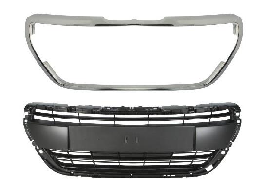 PEUGEOT 208 2015 - 2018 FRONT BUMPER CENTRE GRILLE WITH CHROME TRIM NOT ALURE