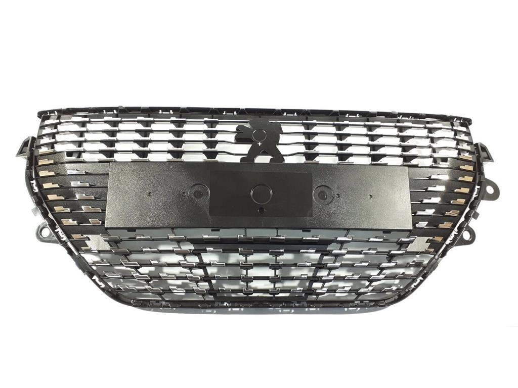PEUGEOT 208 2019 - 2023 FRONT RADIATOR GRILLE BLACK WITH CHROME TRIMS 98232100VD
