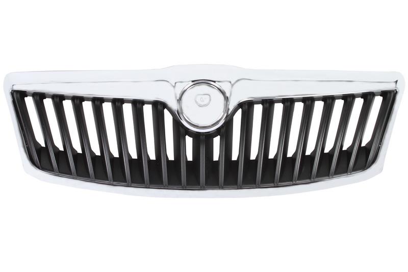SKODA OCTAVIA 2009-2013 MAIN GRILLE COMPLETE FRONT WITH CHROME MOULDING NEW
