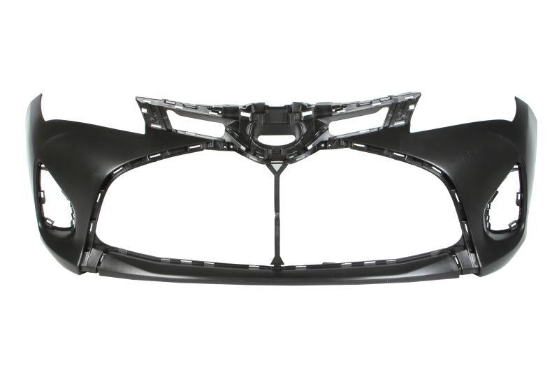 TOYOTA YARIS HYBRID 2014 - 2017 FRONT BUMPER SMOOTH BLACK NO PARKING SENSOR HOLE
