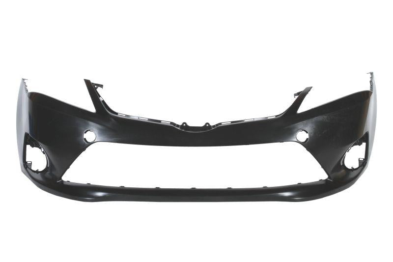 TOYOTA AVENSIS 2012 - 2015 FRONT BUMPER SMOOTH BLACK NO PDC HOLES NO WASH HOLES