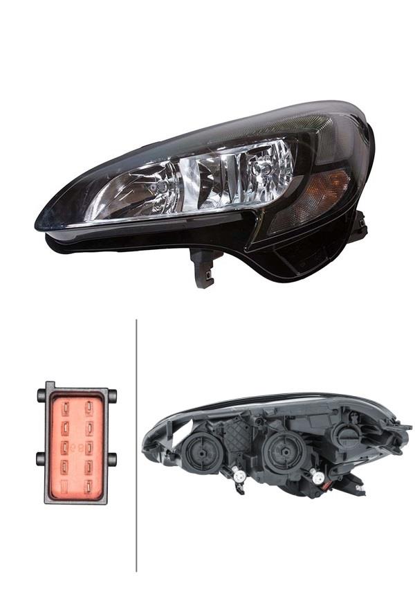 VAUXHALL CORSA E 2015 2016 2017 HEADLIGHT LEFT PASSENGERS SIDE HALOGEN DRL