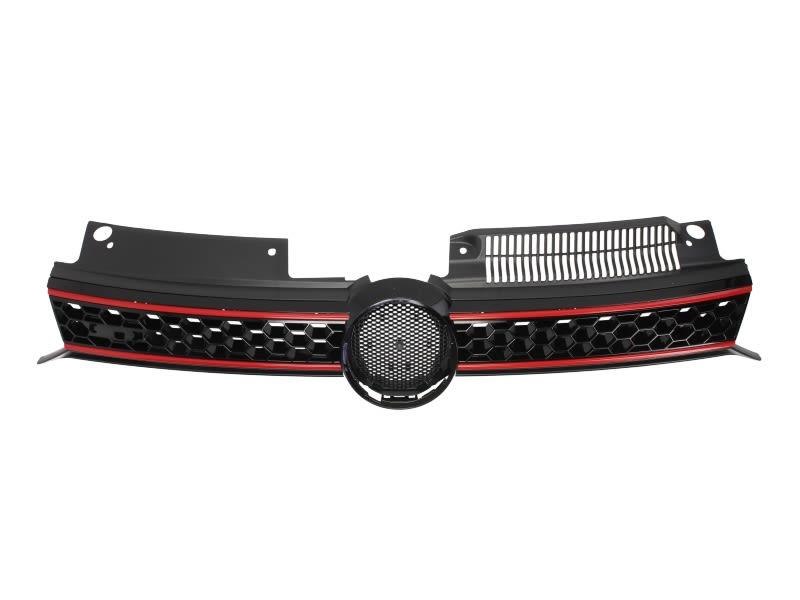 VOLKSWAGEN GOLF MK6 2008-2013 FRONT GRILLE WITH RED GTI MODELS 5K0853651AKATK