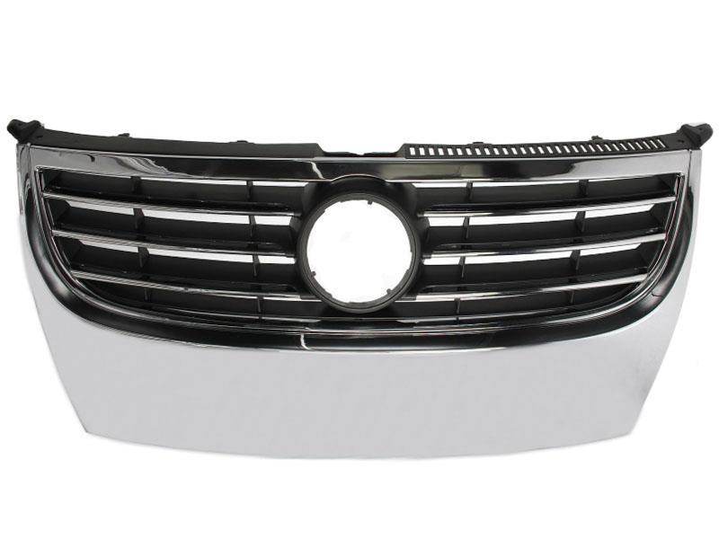 VW TOURAN 2007 - 2010 FRONT MAIN GRILLE CHROME & BLACK NO BADGE NEW
