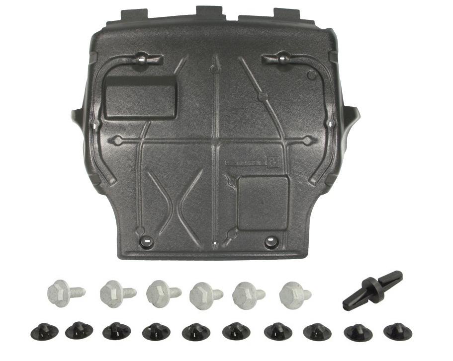 VW TRANSPORTER T5.1 UNDERTRAY UNDER ENGINE COVER WITH CLIPS BLOTS FIXING