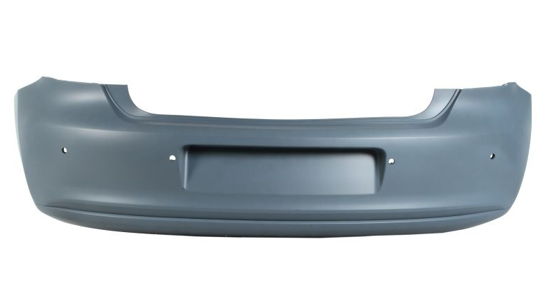 VOLKSWAGEN POLO 6R 2009 – 2014 REAR BUMPER WITH SENSORS 6R6807417ASGR PRIMED