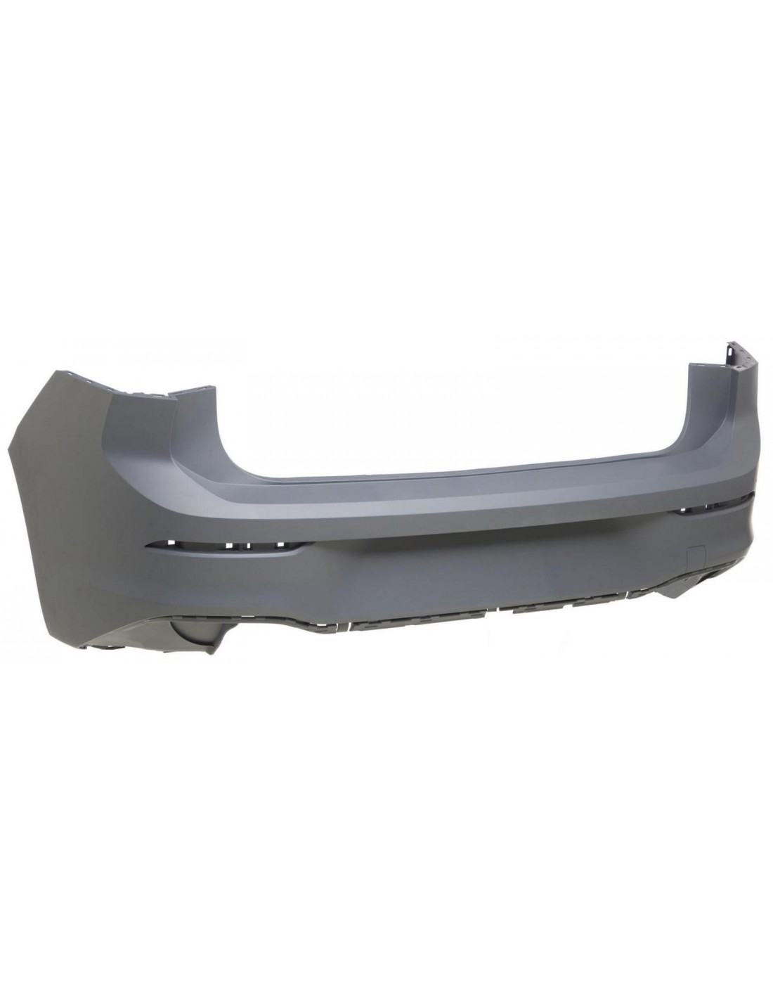 VW GOLF MK8 2020 ON REAR BUMPER PRIMED WITHOUT PARKING SENSORS STANDARD MODELS