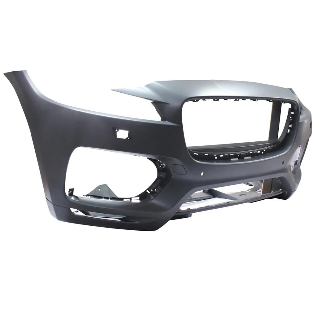 JAGUAR F PACE 2016 ONWARDS FRONT BUMPER PRIMED WITH PDC AND WASHER HOLES