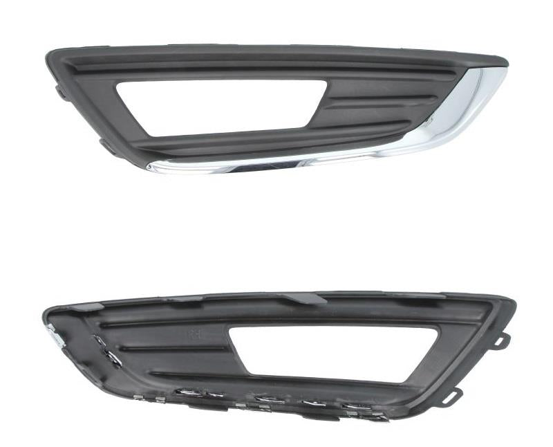 FORD FOCUS 2014 - 2018 FRONT BUMPER FOG GRILLE WITH CHROME RIGHT DRIVERS SIDE