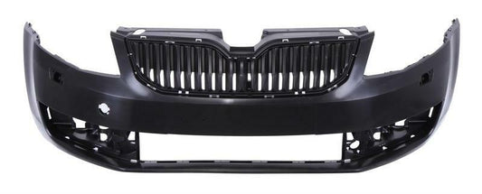 SKODA OCTAVIA 2013-2017 FRONT BUMPER PRIMED NEW WITH WASHER JET HOLES 5E0807217A