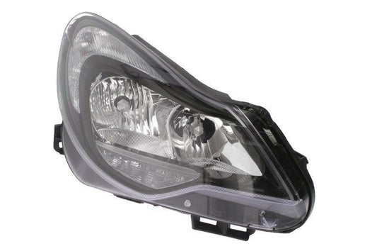 VAUXHALL CORSA D 2011 2012 2013 2014 HEADLIGHT HEADLAMP BLACK DRIVER RIGHT