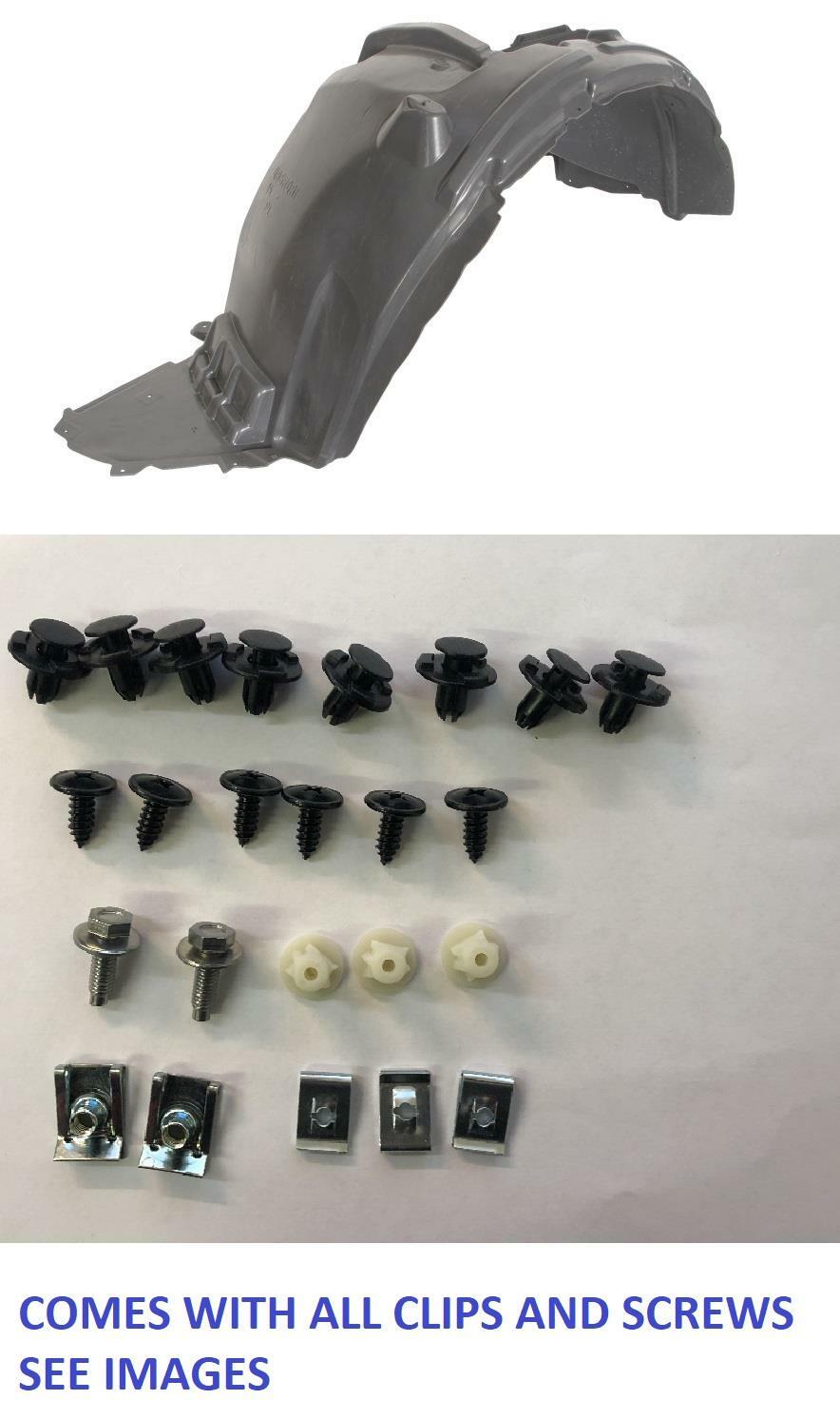 FITS NISSAN QASHQAI 2017 - 2021 FRONT WHEEL ARCH SPLASHGUARD INNER LEFT + CLIPS