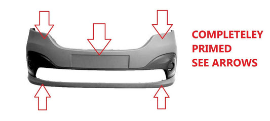 RENAULT TRAFIC 2014 - 2018 FRONT BUMPER PRIMED OE SPEC NEW INSURANCE APPROVED