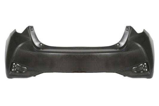 TOYOTA YARIS 2017 -2020 REAR BUMPER SMOOTH BLACK NO PARKING SENSOR HOLES NEW