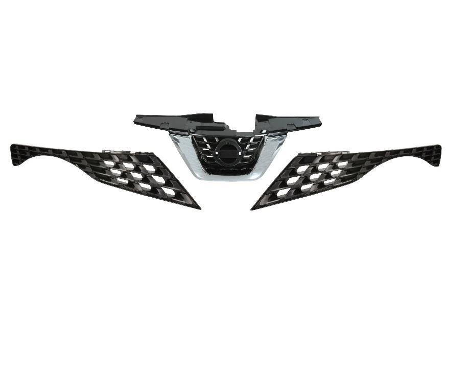 FOR NISSAN JUKE 2014 - 2019 GRILLE COMPLETE WITH SIDES CHROME NO CAMERA OEM SPEC