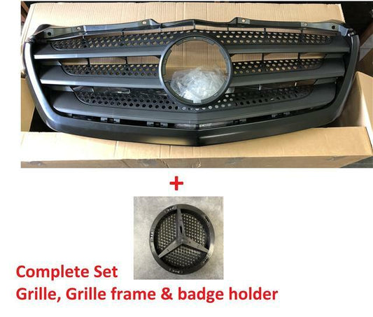MERCEDES SPRINTER 2013 - 2018 FRONT GRILLE COMPLETE 3 PARTS TOGETHER