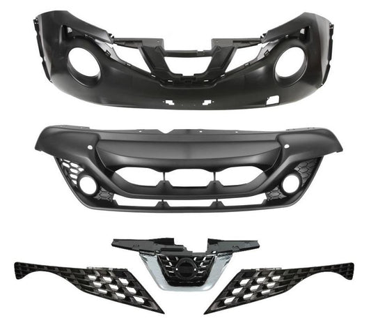 FOR NISSAN JUKE FRONT BUMPER AND LOWER BUMPER KIT 2014 - 2019 OE 62022BV80H