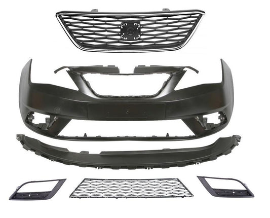SEAT IBIZA 2012 - 2015 FRONT BUMPER COMPLETE KIT NOT FR MODELS 6J0807217ATGRU