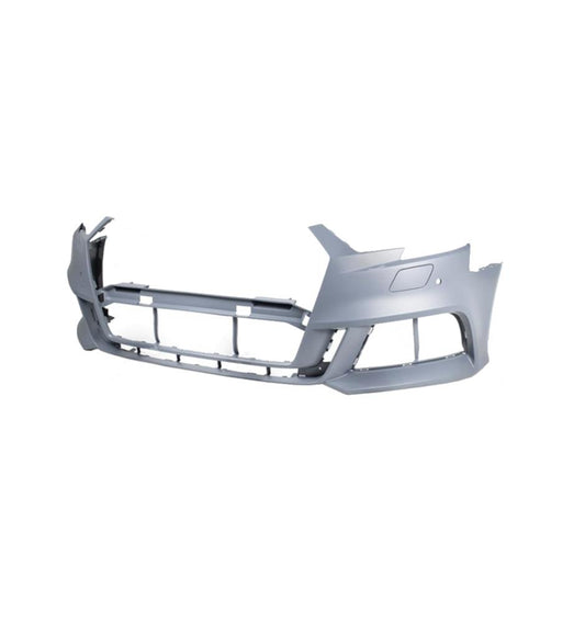 AUDI A3 2016 – 2020 FRONT BUMPER WITH PARKING SENSORS AND WASHER HOLE SLINE ONLY