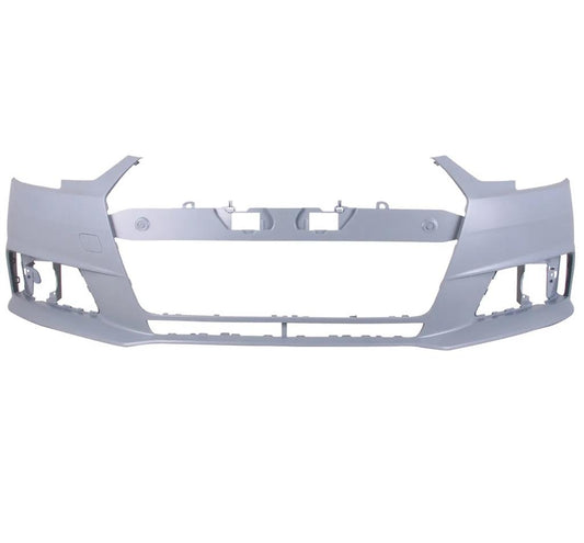 AUDI A4 2015 – 2018 FRONT BUMPER PRIMED NO PARKING SENSOR WASHER JETS NOT SLINE