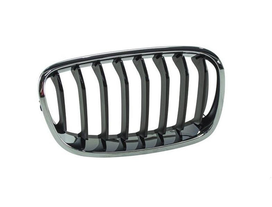BMW 1 SERIES F20 2012 -2015 FRONT GRILLE RIGHT CHROME FRAME 8 BLACK SLATS NEW