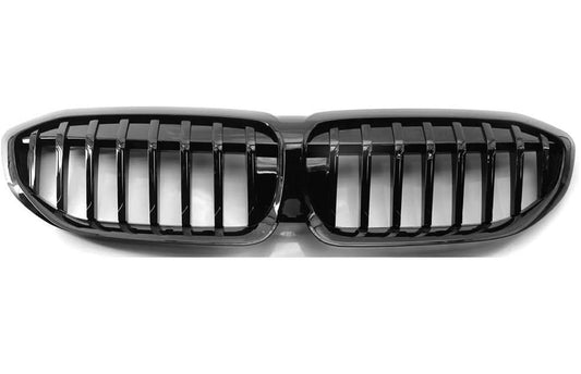 BMW 3 SERIES G20 G21 2019-2023 FRONT MAIN GRILLE GLOSS BLACK WITH CAMERA HOLE