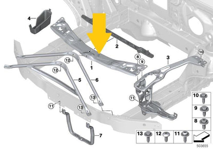 BMW 1 SERIES F40 2019 ONWARDS BONNET SLAM PANEL CROSSLINK 51647459878