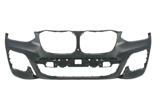 BMW X3 G01 M SPORT 2017 - 2021 FRONT BUMPER PRIMED PARK ASSIST AND CAMERA HOLE