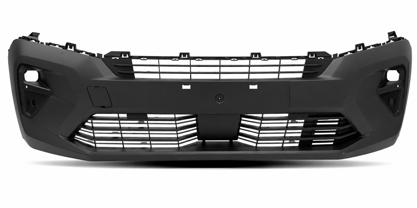 PEUGEOT PARTNER 2024 ON FRONT BUMPER TEXTURED BLACK NO PDC HOLES NEW 16934930XT