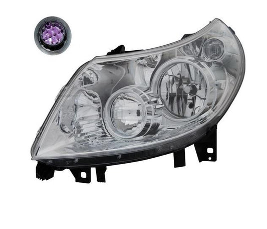 FIAT DUCATO 2011 – 2014 HEADLAMP LEFT PASSENGER SIDE PURPLE CONNECTOR
