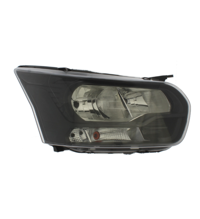 FORD TRANSIT MK8 2014 ONWARDS FRONT DRIVER SIDE HEADLIGHT HALOGEN BLACK