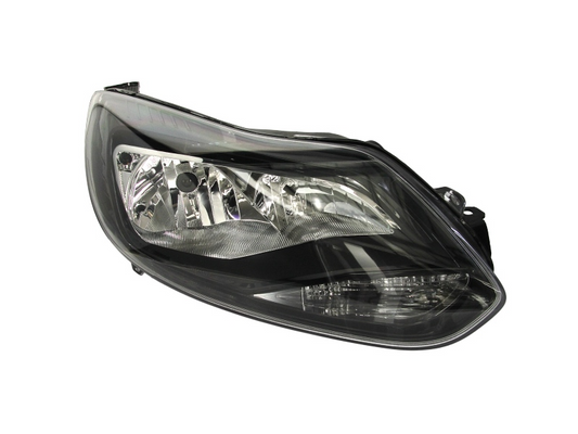 FORD FOCUS 2011 - 2015 HEADLIGHT LAMP BLACK RIGHT DRIVERS SIDE NEW